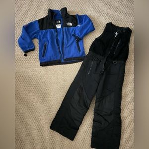 COPY - North Face kids jacket (xs) and Athletic Wear Snow Bib (4-5)